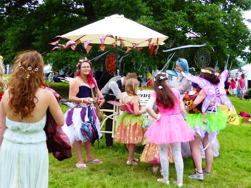 Fairies enjoying vegan ice cream at 3 Wishes Fairy Festival 