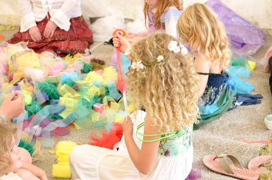 Children's arts and crafts at 3 Wishes Fairy Festival
